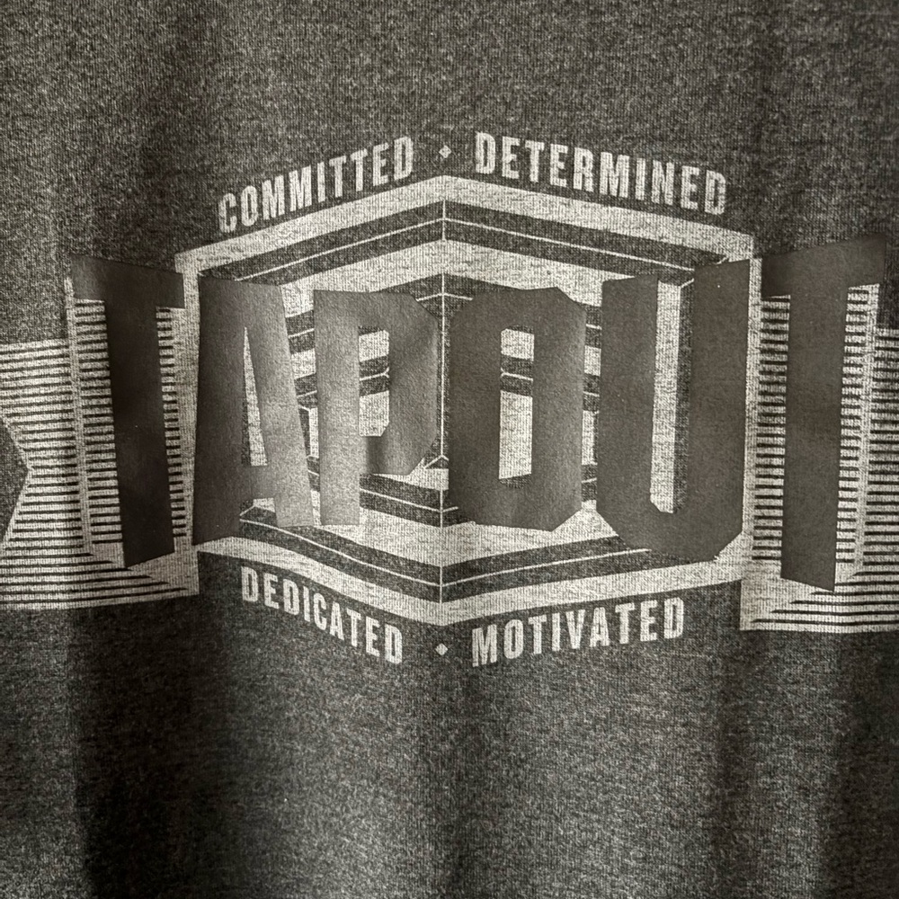 NWOT Officially licensed Tapout T-Shirt size XL. Short sleeve. Gray and black. - Picture 4 of 10